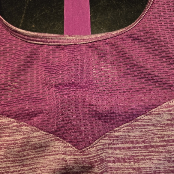 Reebok racerback tank top lightweight purple Heathered misses size large NWOT - Picture 3 of 8